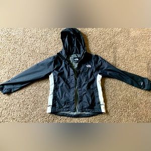 XS North Face Black & White Rain Jacket